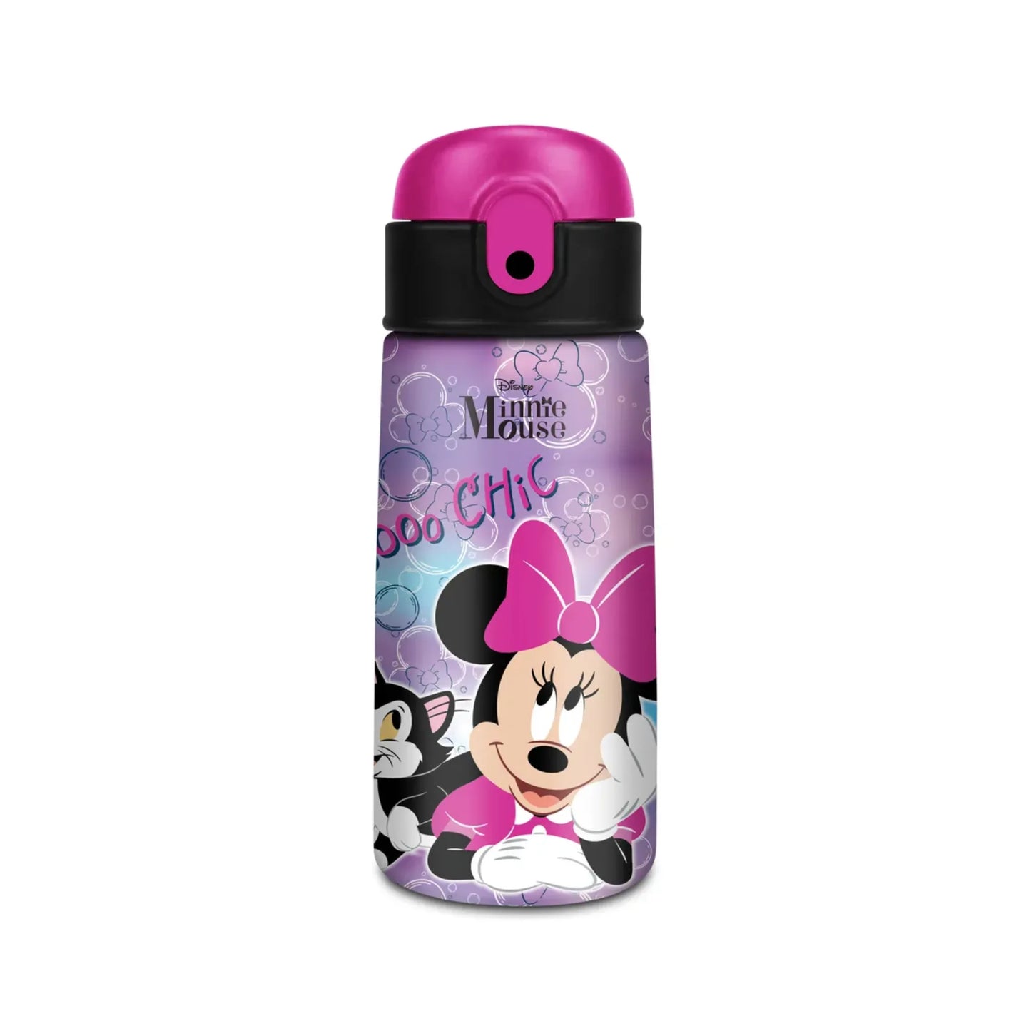 Borraccia Termica Seven Disney Minnie 460 ml con Cannuccia Acciaio Inox 304 Bambini