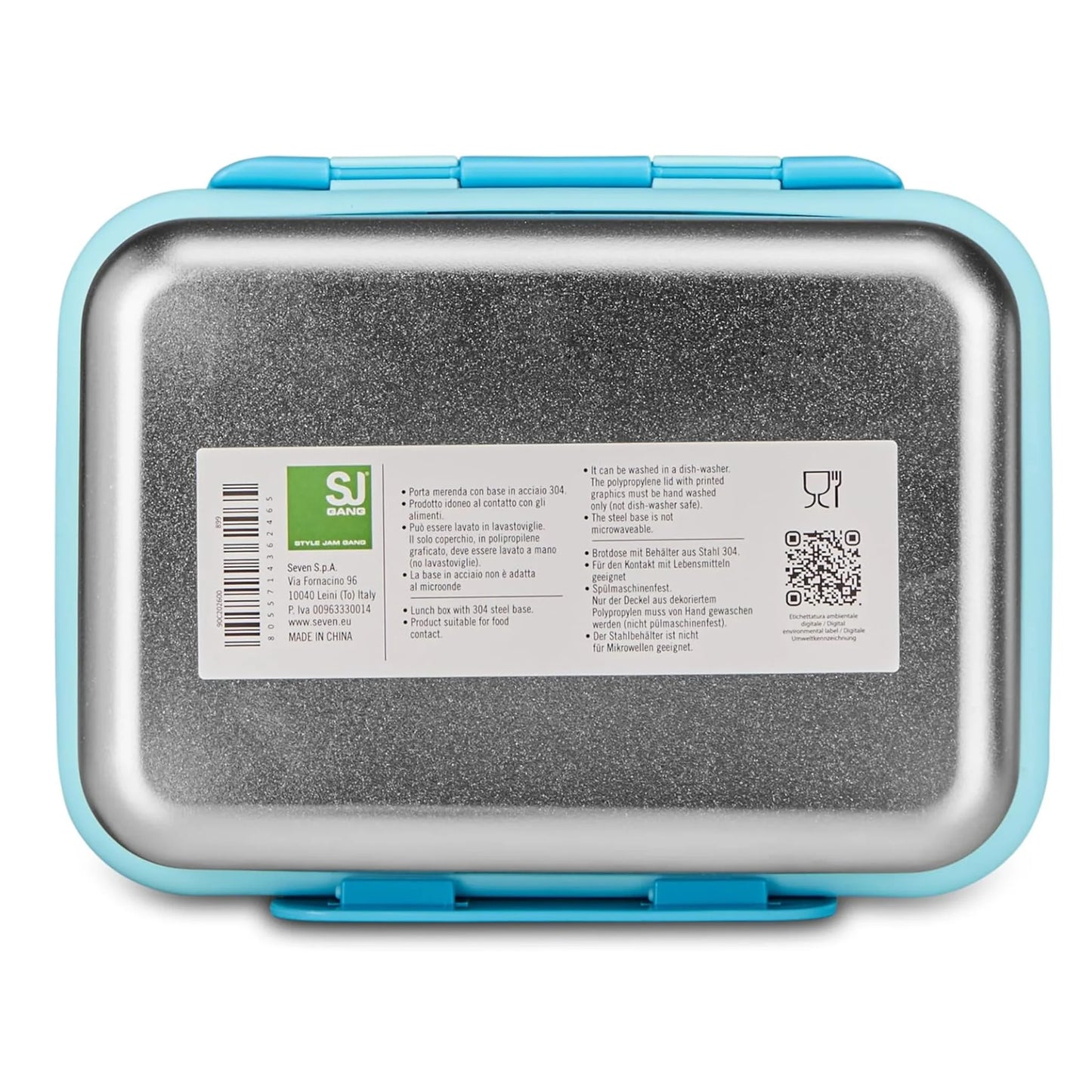 Portamerenda SJ Gang Calcio Acciaio Inox 850 ml | Porta Pranzo Seven
