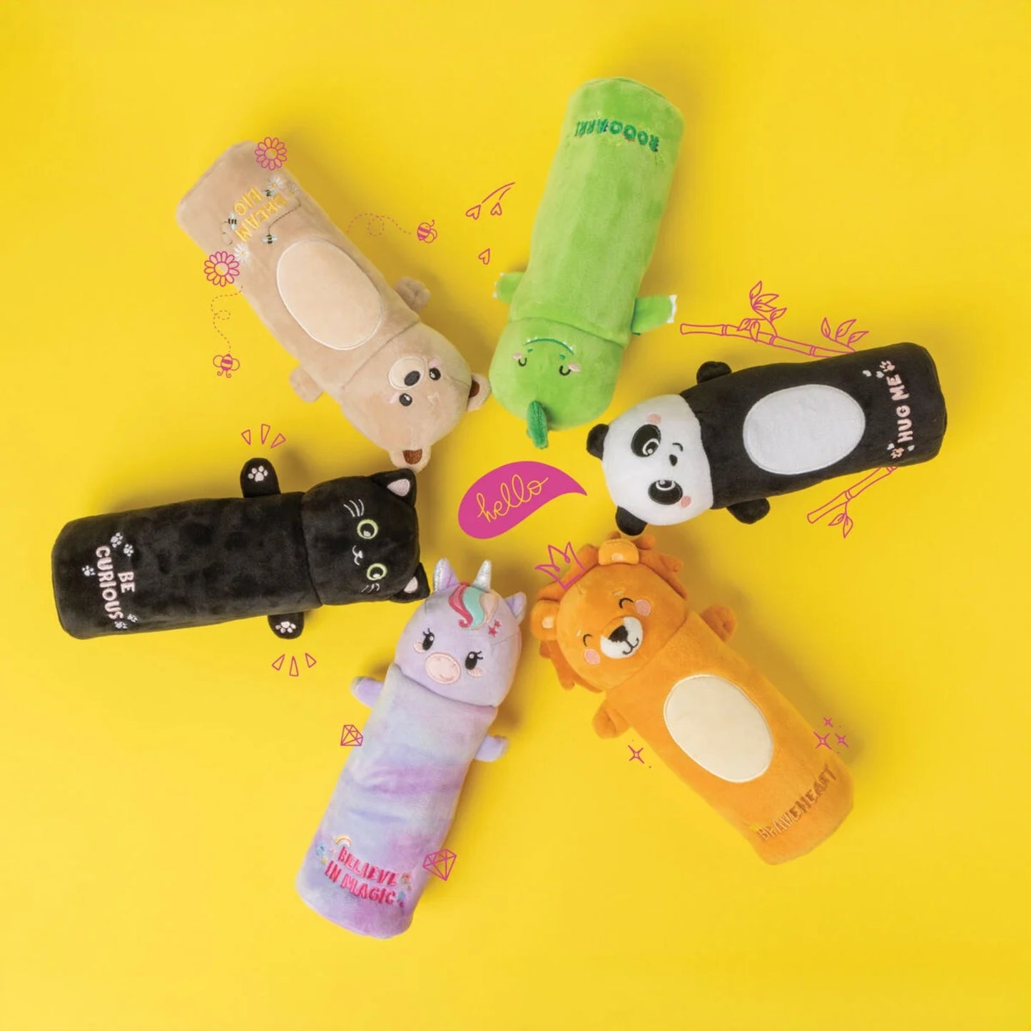 Astuccio Legami Dino Verde Super Soft! Peluche Roooarr