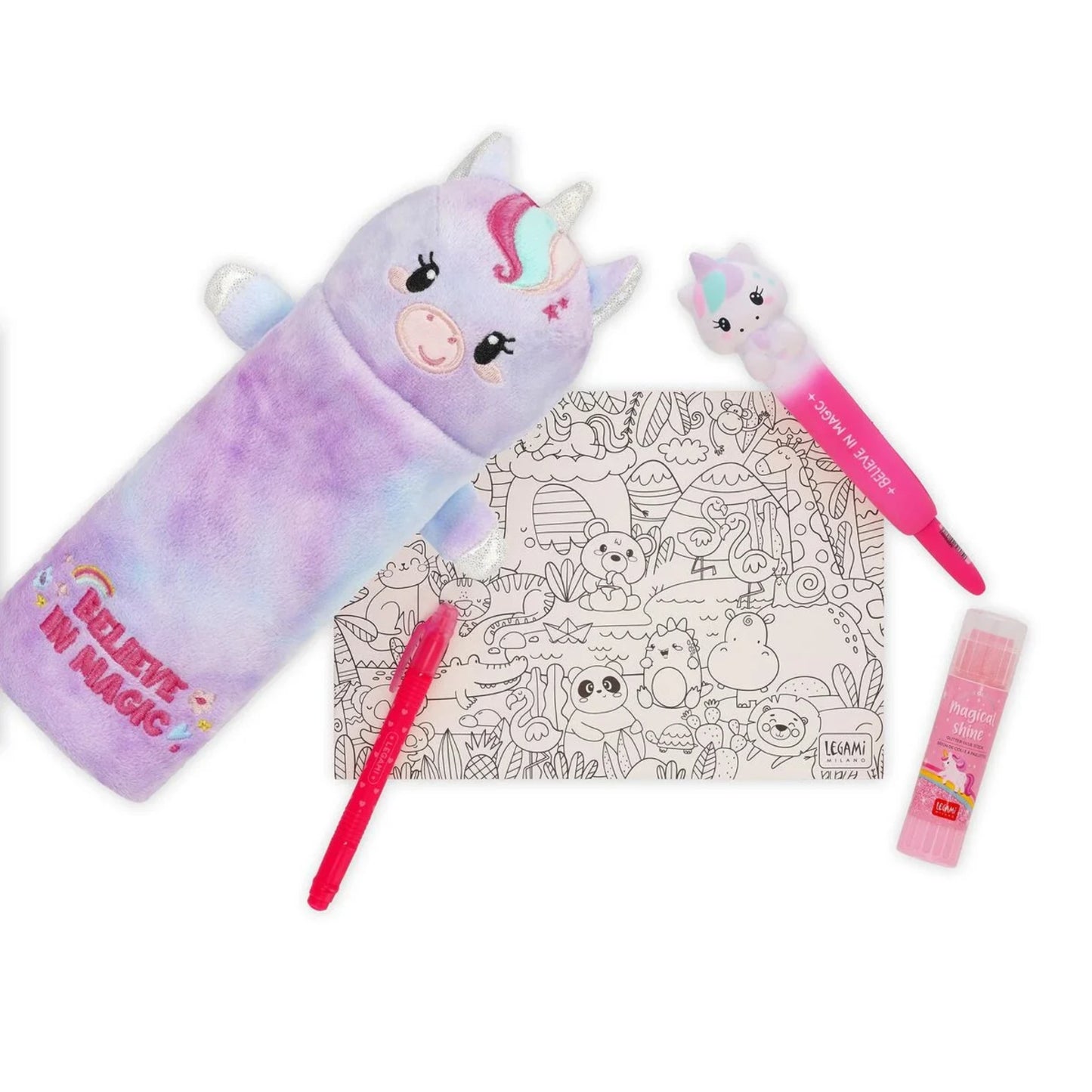 Astuccio Legami Unicorno Super Soft! Peluche Believe in Magic