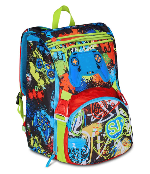 ZAINO SEVEN SJ ESTENSIBILE BIG - GAME LED BOY