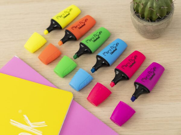 Taschetta 6 mini evidenziatori profumati – Mini Fluo - COLOURBOOK