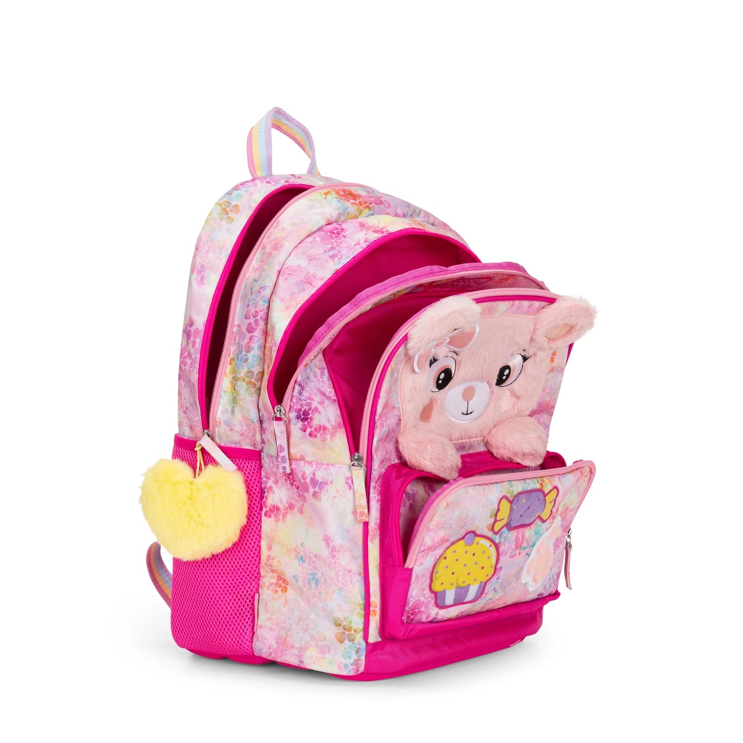 Zaino Estensibile Mofu Mofu Orso Rosa