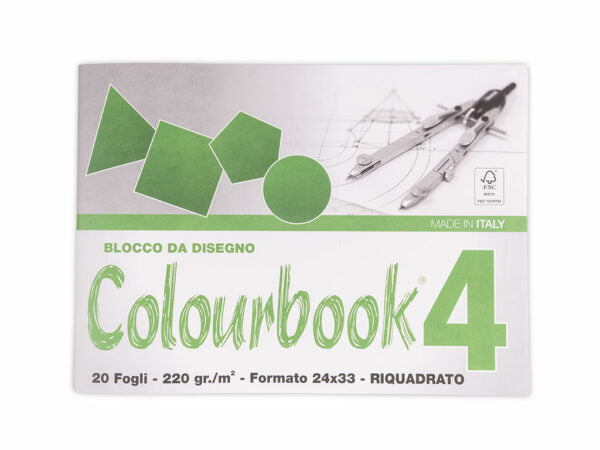 Blocco da disegno F4 COLOURBOOK
