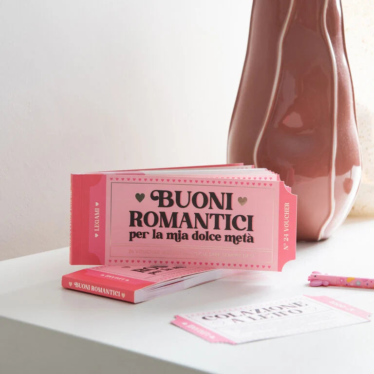 Blocchetto da 24 Voucher Romantici - Italiano - Gift Vouchers - Legami