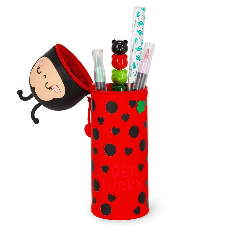 Astuccio Legami Ladybug "Get Lucky" 2-in-1 in Silicone