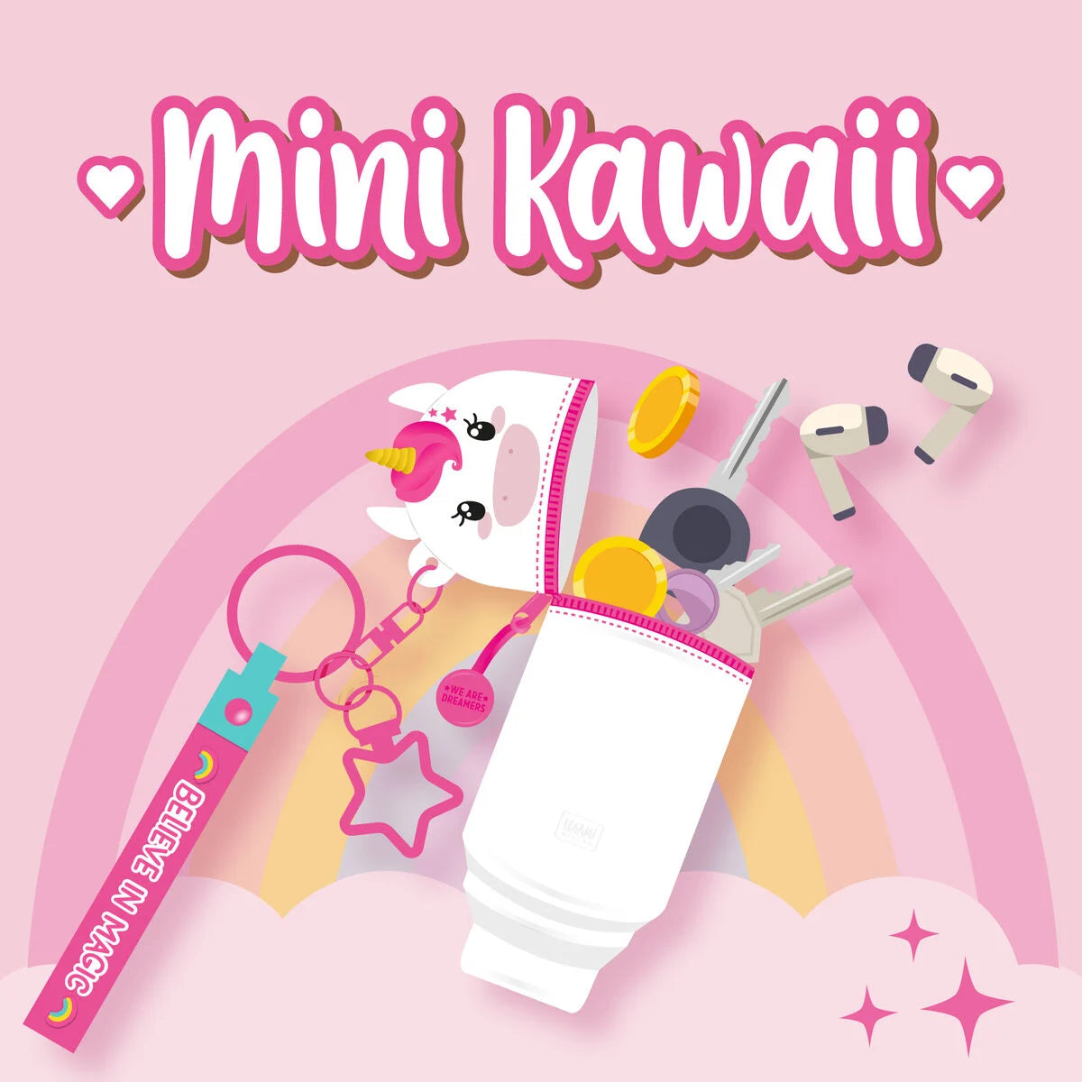 Portamonete con Portachiavi Legami - Mini Kawaii