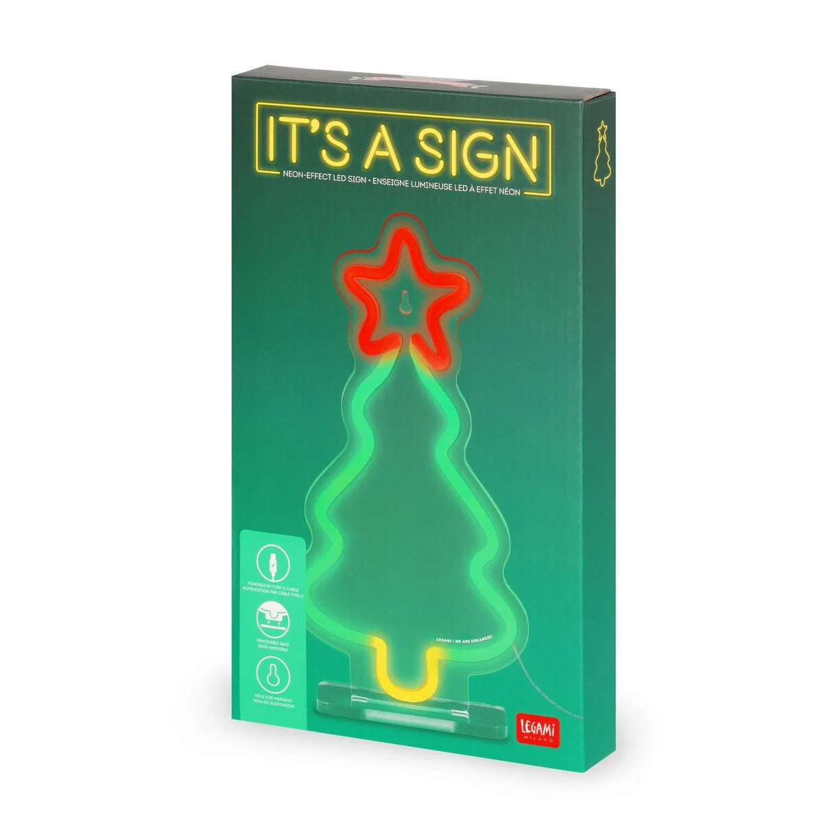 Lampada Led Effetto Neon - XMas Tree - It's a Sign - Legami Natale