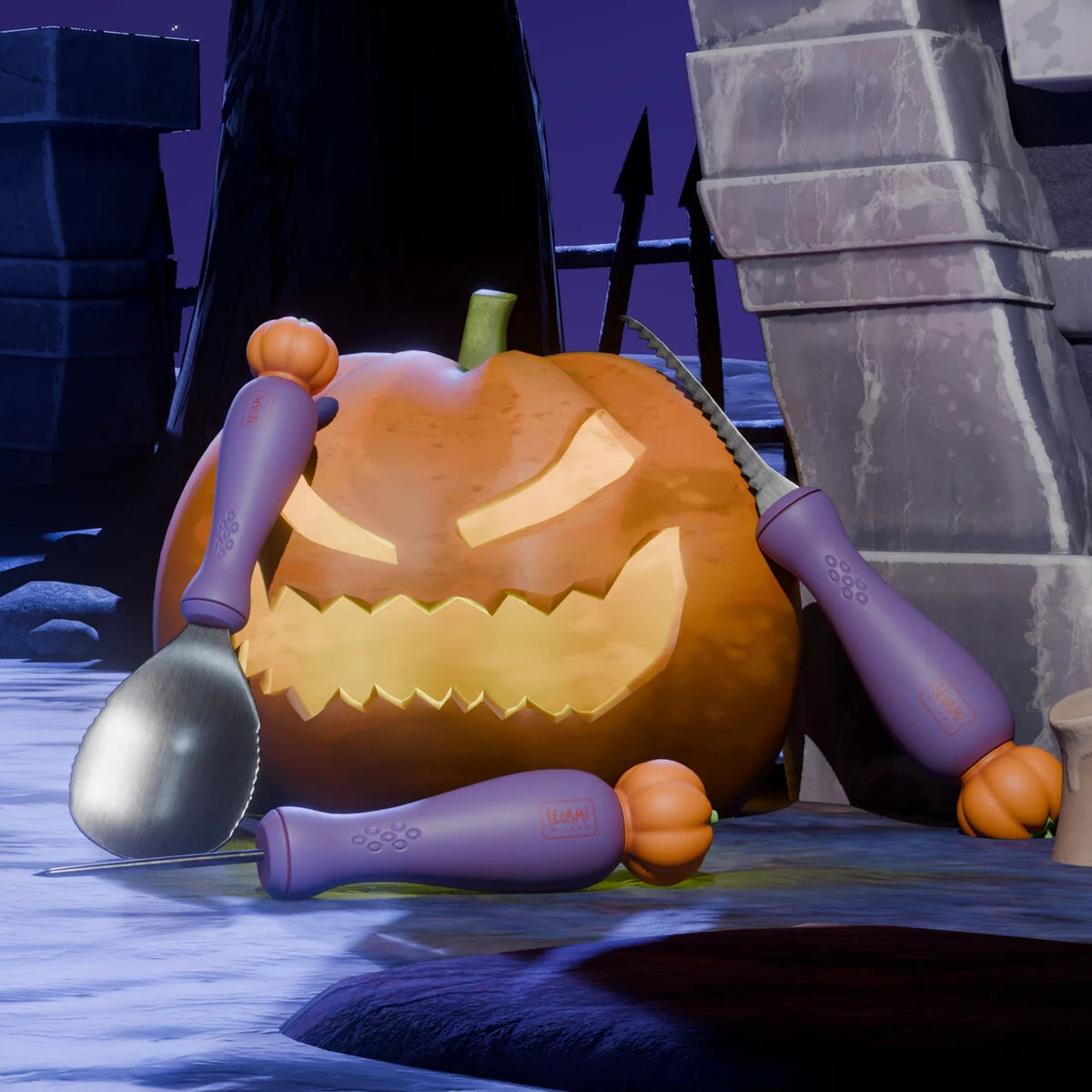 Kit per intagliare zucca di Halloween - Carve & Scare - Legami