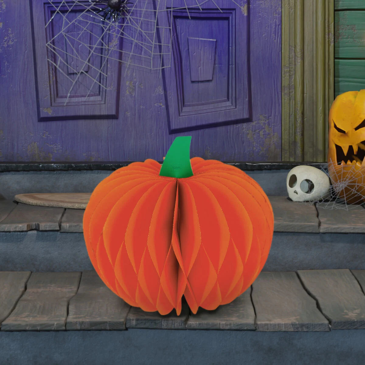 Zucca di Halloween pieghevole in carta - What a Pumpkin! - Legami