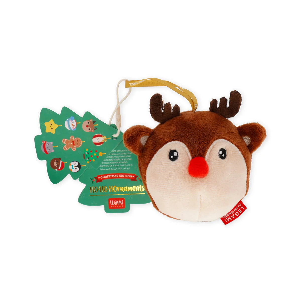 Decorazione Natalizia di Peluche - Reindeer - Oh-Oh-Ohrnaments - Legami Natale