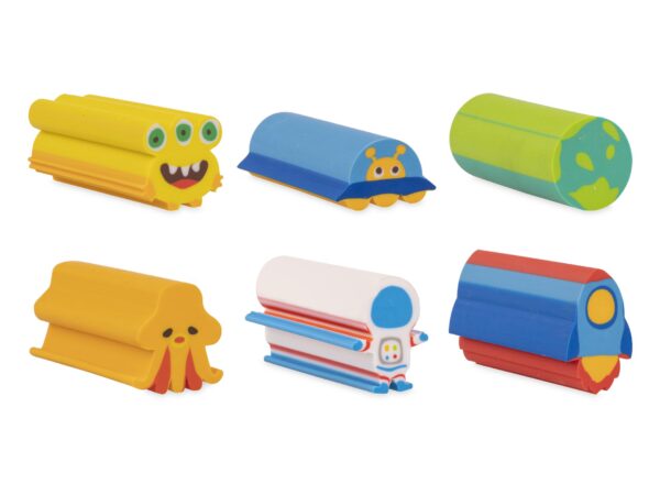 Set 6 gomme per cancellare – Space Adventure