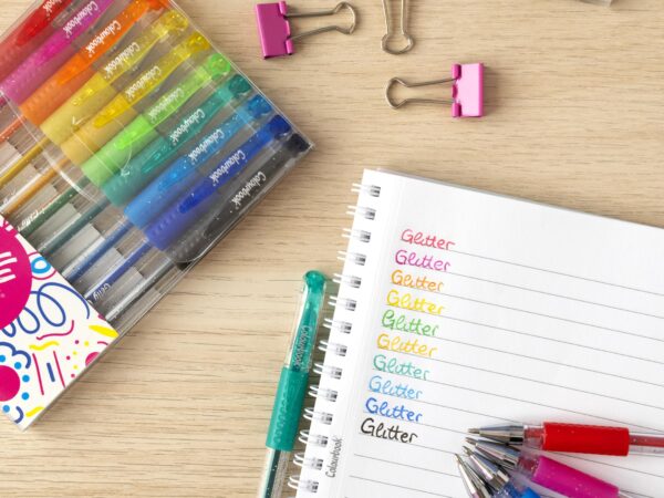 Set 10 penne gel Gelly – Glitter COLOURBOOK