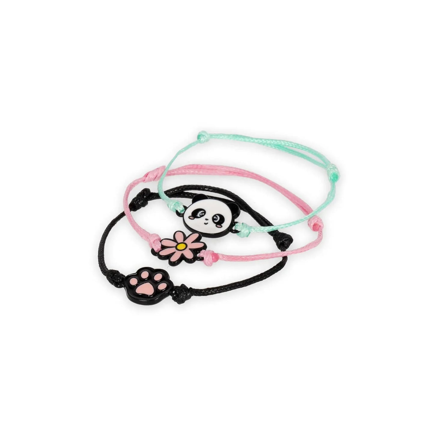 Braccialetti Legami Panda Set 3 Bracciali Better Together Regolabili Amicizia