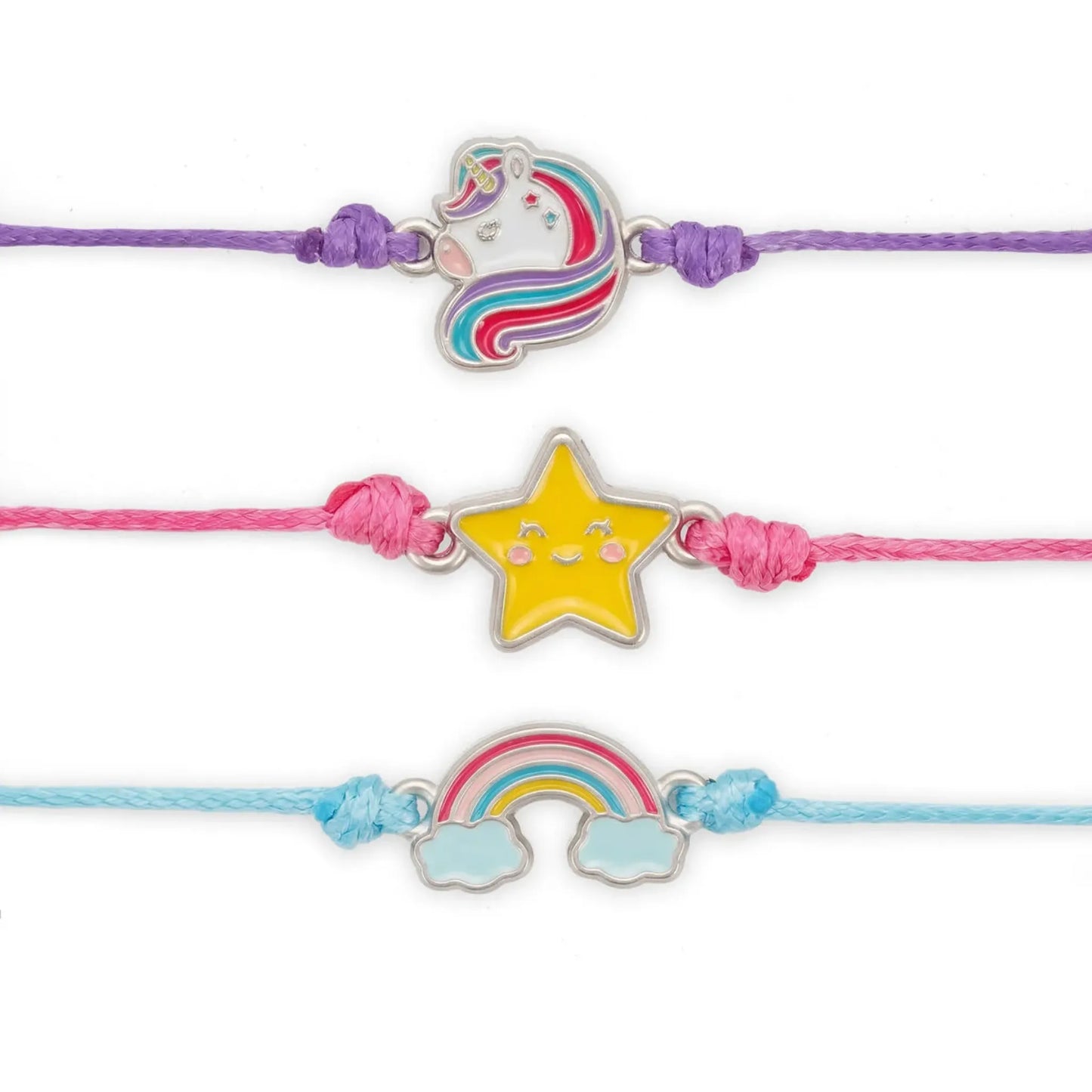 Braccialetti Legami Unicorn Set 3 Bracciali Better Together Regolabili Amicizia