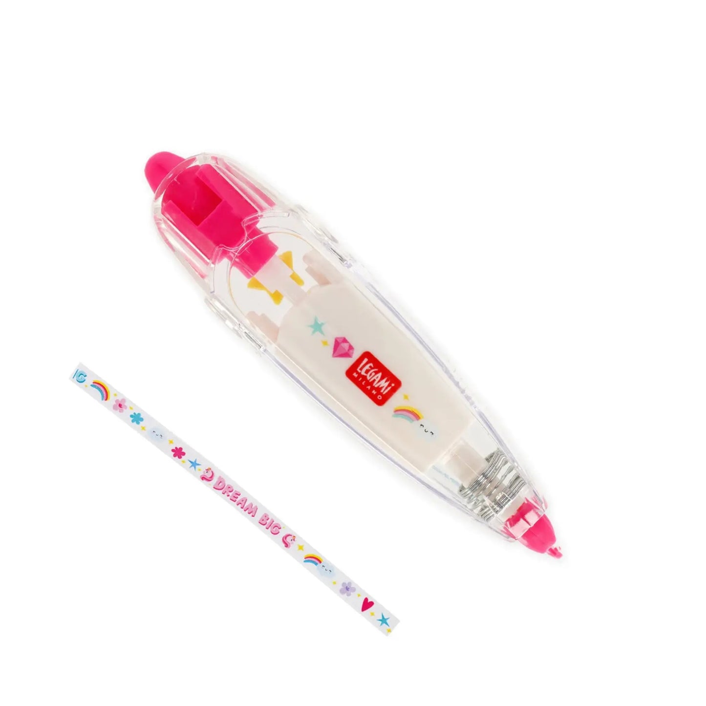 Deco Tape Unicorno Legami | Penna a Nastro Decorativo Ricaricabile 8m Dream Big