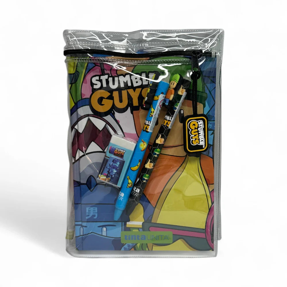 DIARIO SCUOLA 2025/26 STUMBLE GUYS – TINTA UNITA + ACCESSORI