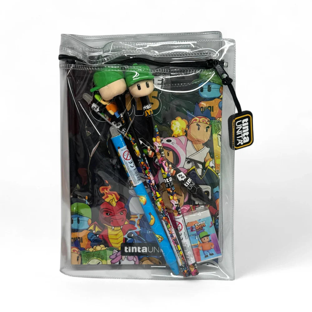 DIARIO SCUOLA 2025/26 STUMBLE GUYS – TINTA UNITA + ACCESSORI