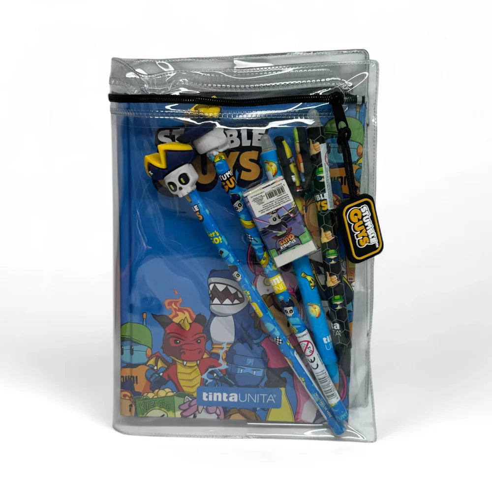 DIARIO SCUOLA 2025/26 STUMBLE GUYS – TINTA UNITA + ACCESSORI