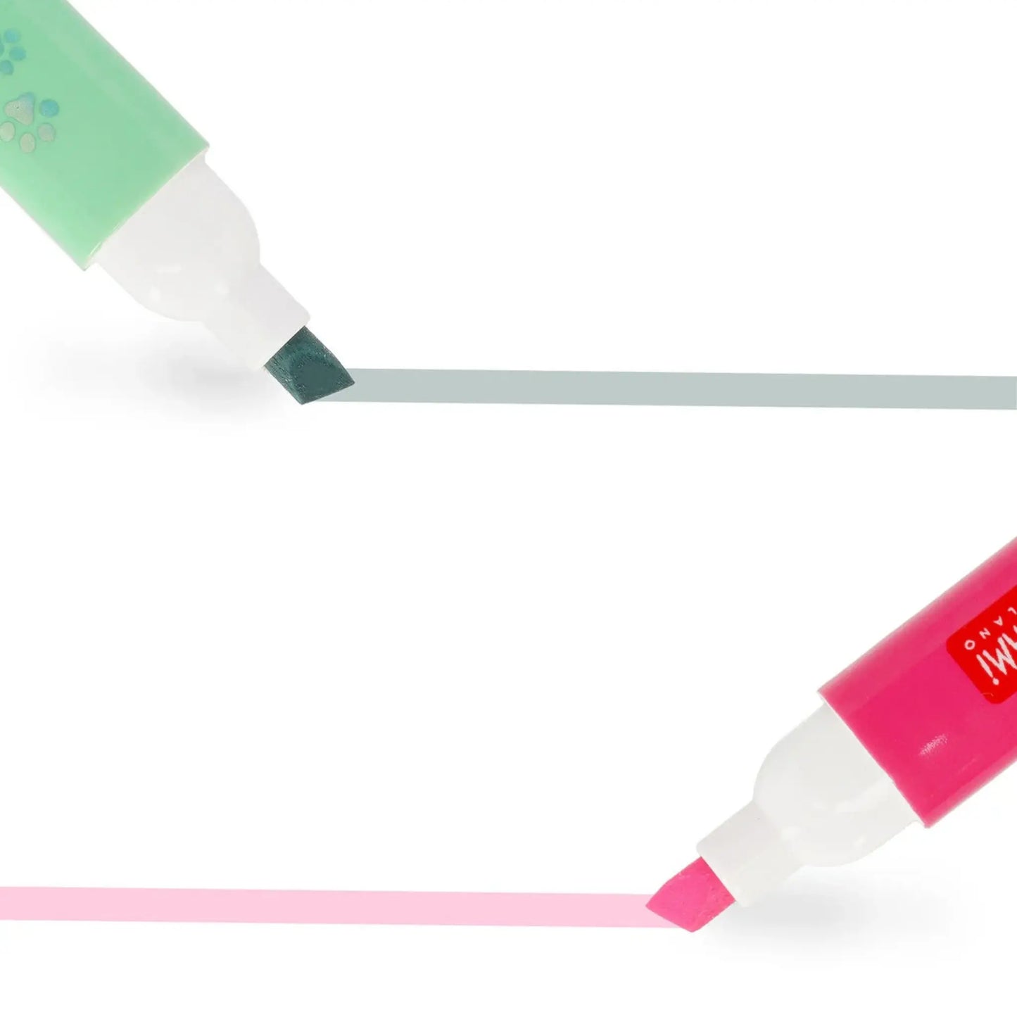 Set 6 Evidenziatori Doppia Punta Meow Legami | 12 Colori Pastello e Neon Kitty Gatto