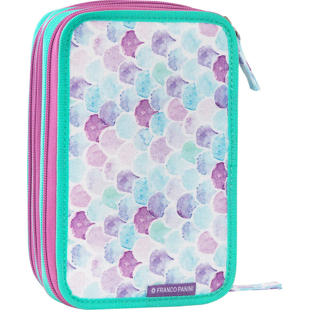 Astuccio 3 Zip Mofu Mofu Verde/lilla