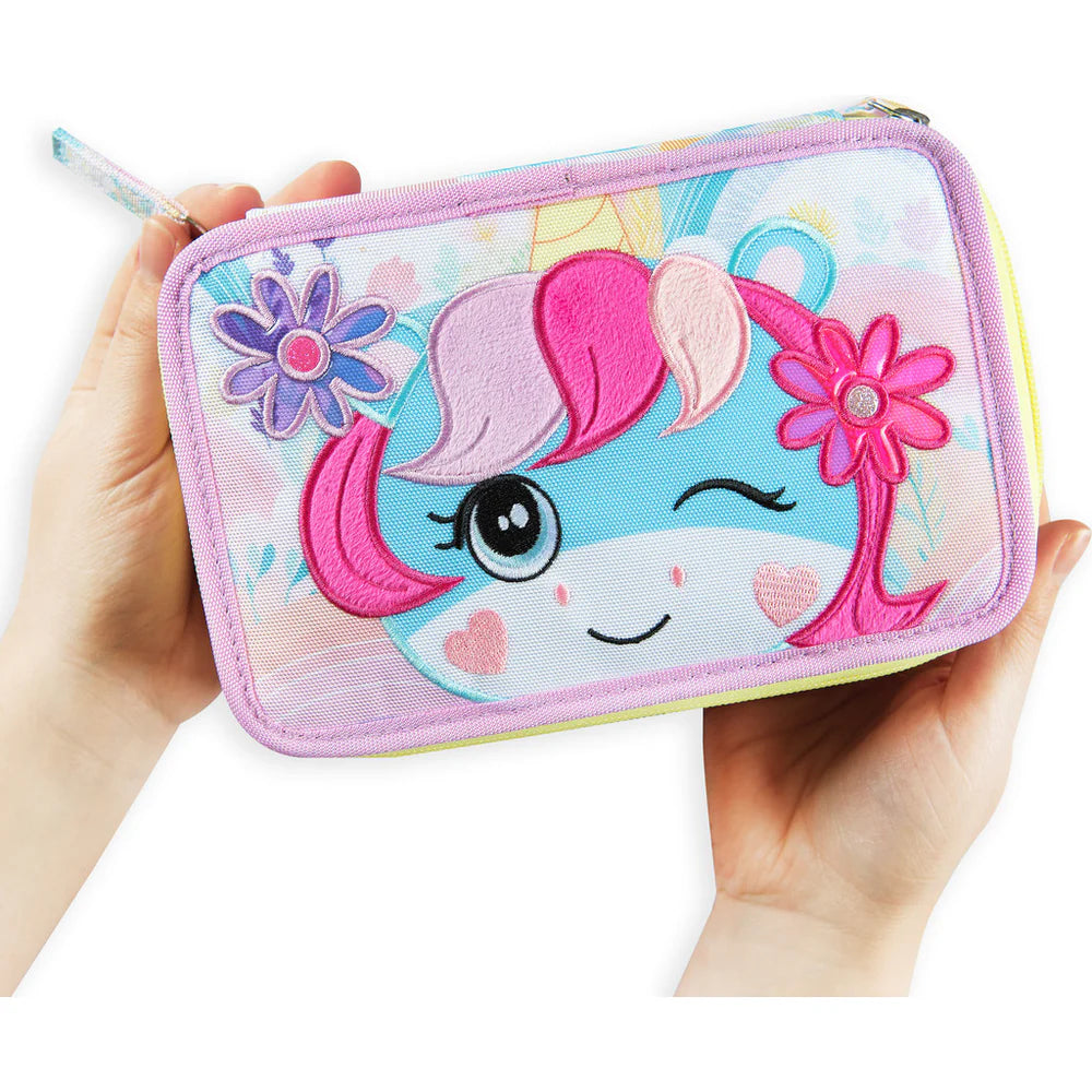 Astuccio 3 Zip Mofu Mofu Lilla