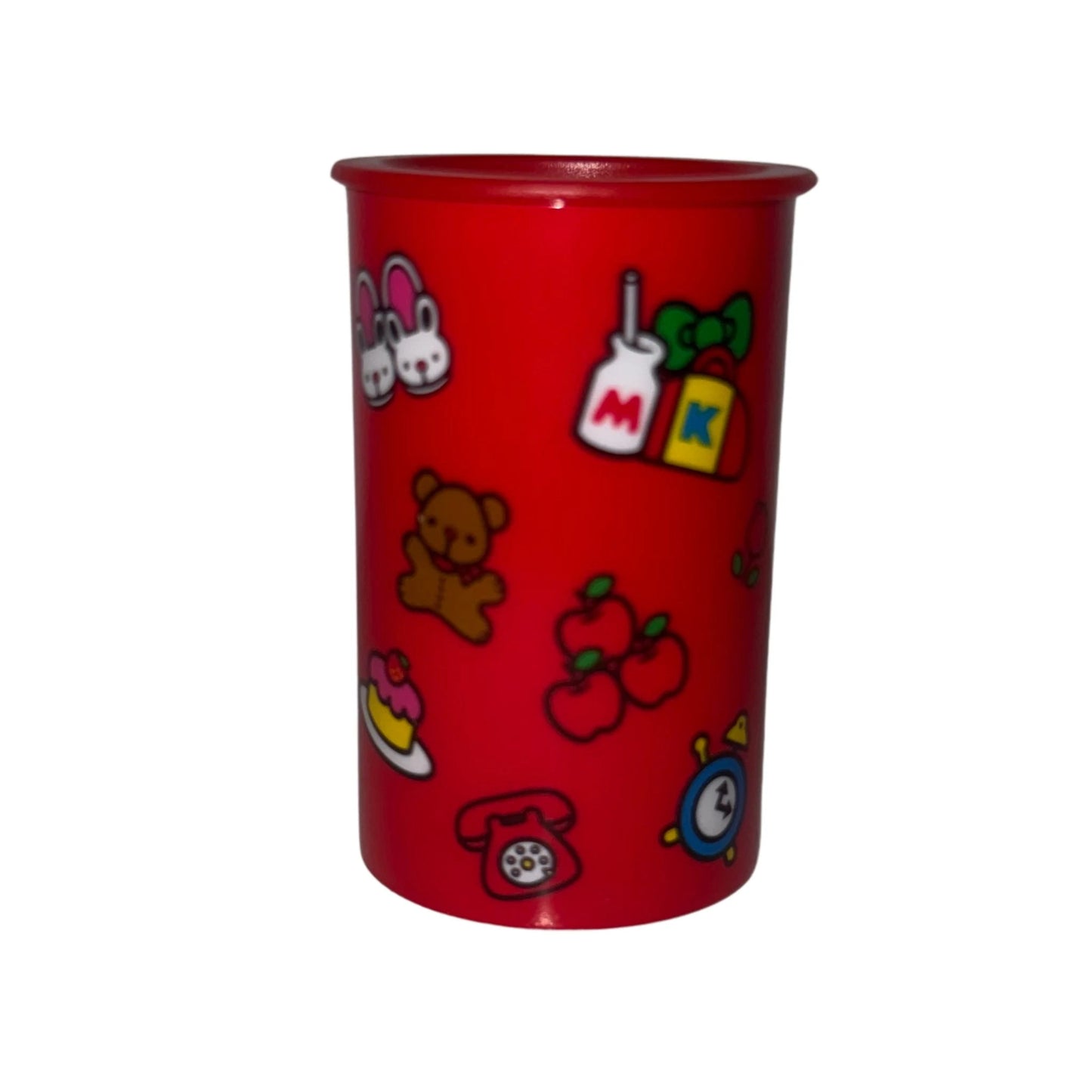Temperino 2 Fori con Contenitore Hello Kitty 2026 Rosso — Matite Standard e Jumbo Lama Acciaio Collezione Hello Kitty