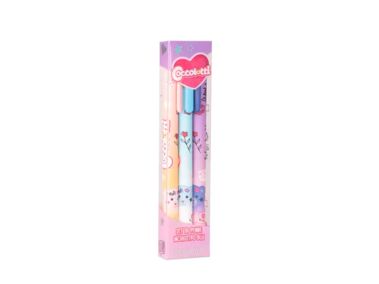 Set 3 penne a sfera Coccolotti Love&Tell