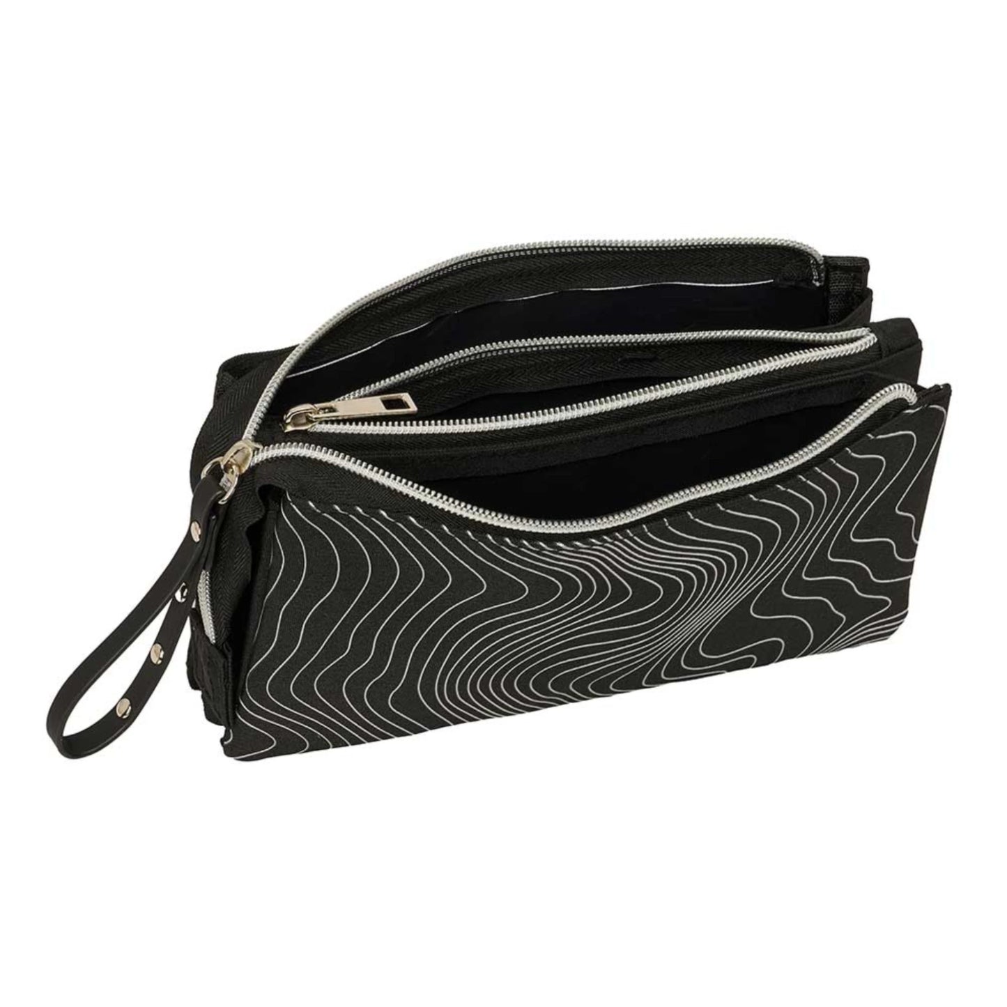 Astuccio Triplo Safta K-POP Demon Hunters Energy — 3 Zip Scomparti Tasca Interna 22×12×3 cm
