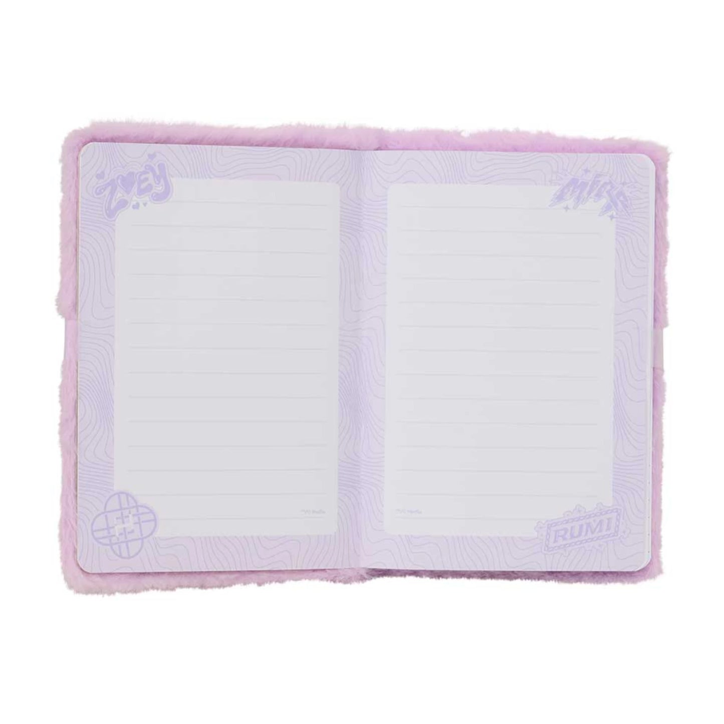 Quaderno Peluche A5 Safta K-POP Demon Hunters Energy — 80 Pagine Righe Decorate Huntrix Netflix