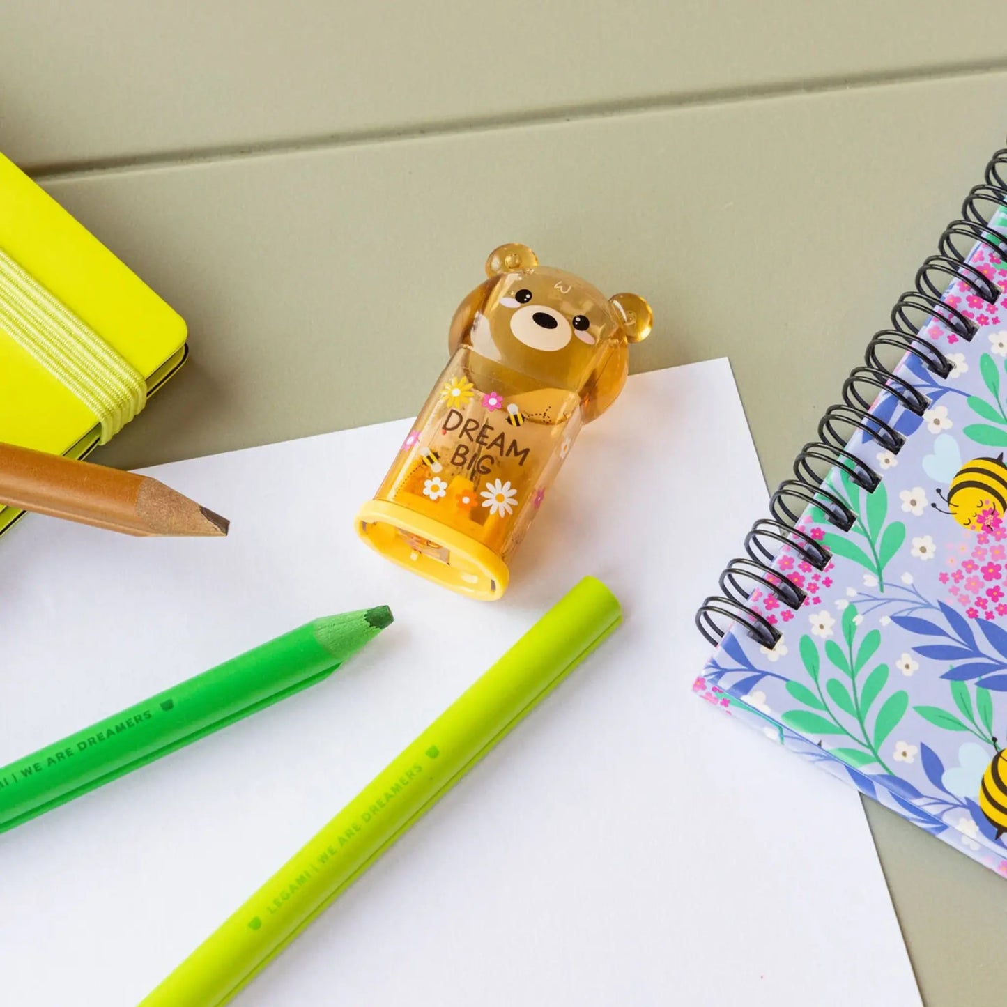 Temperino Orsetto Legami con Contenitore | Bear Sweet Bear Dream Big Kawaii