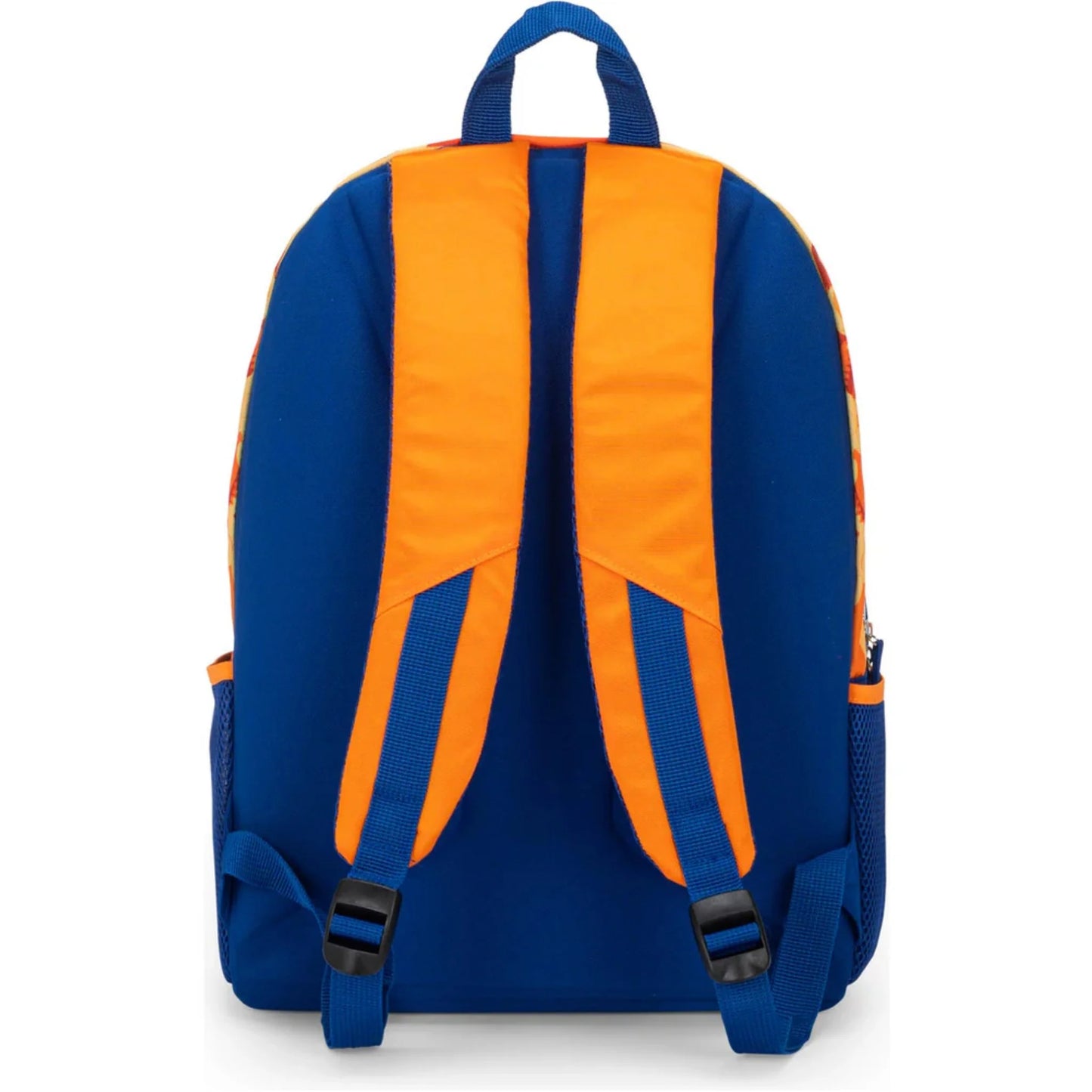 Dragon Ball Super Goku Super Saiyan School Backpack Organized with Double Compartment and Water Bottle Holder Blue Orange