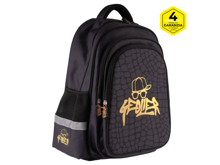 Zaino scuola Skin Geolier con cuffie omaggio