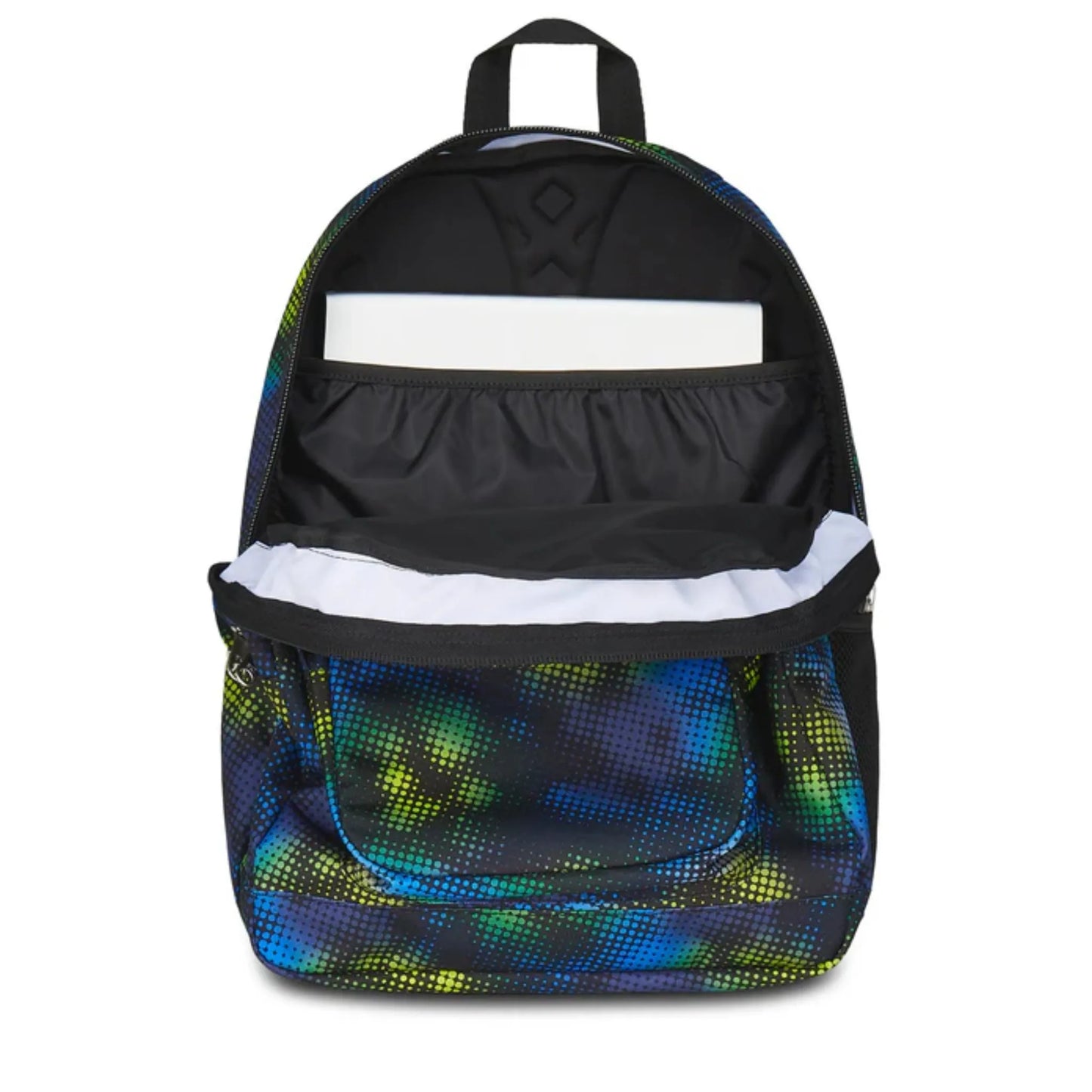 Zaino Seven Freethink Boy Fantasia Verde Lime Azzurro Doppio Scomparto con Tasca PC e Porta Borraccia