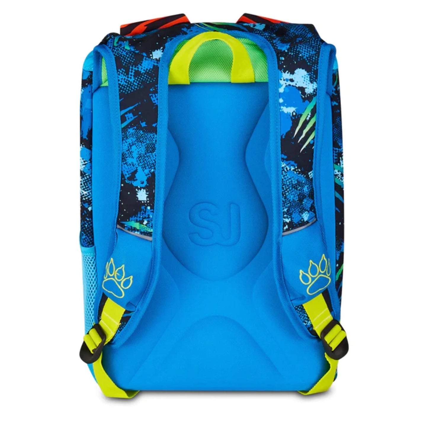Zaino SJ Gang Estensibile Big Air Tiger con Orecchie Peluche Sollevabili Fantasia Tigre Blu Arancio