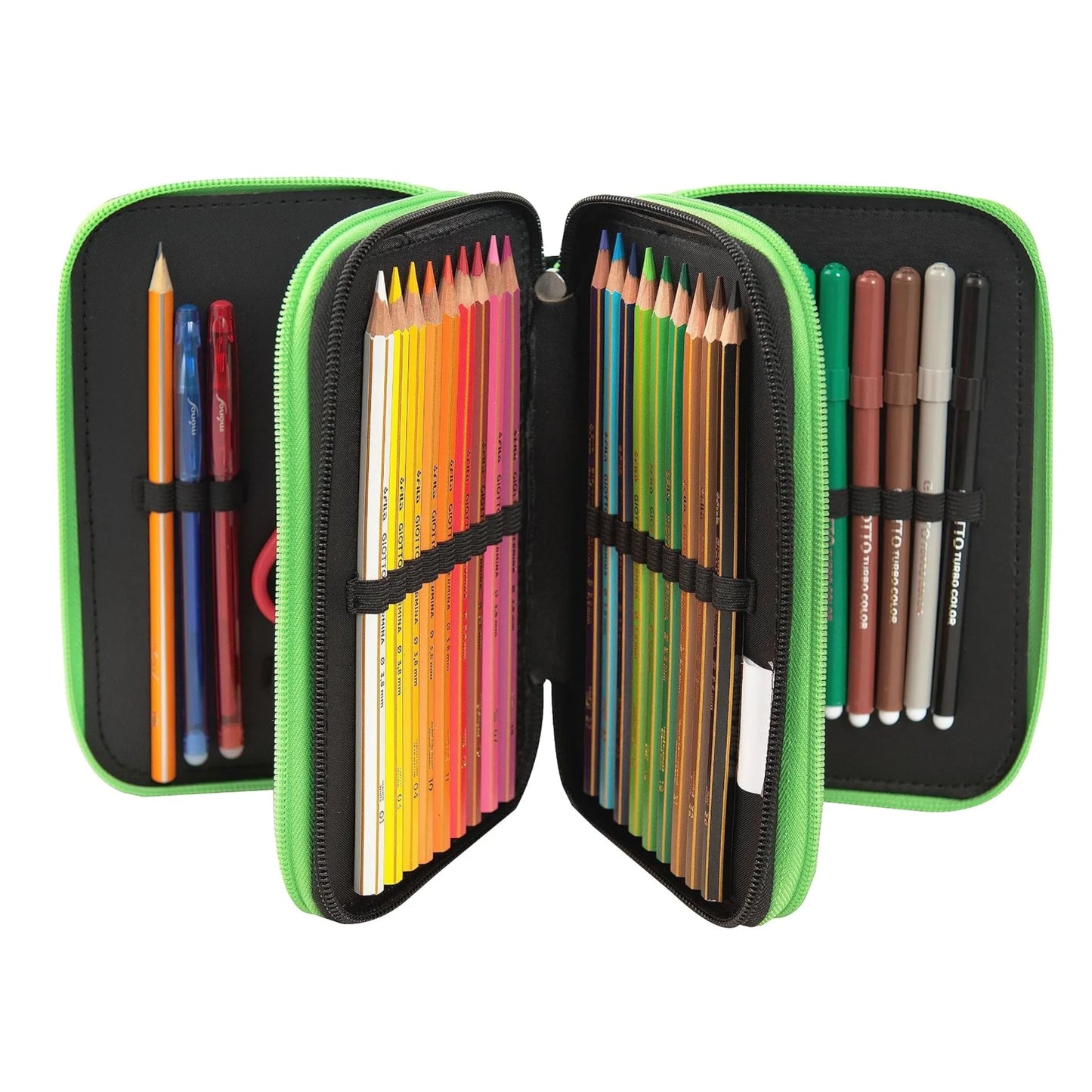 Astuccio 3 Zip Minecraft Corredo Completo con 44 Accessori Scuola Ufficiale