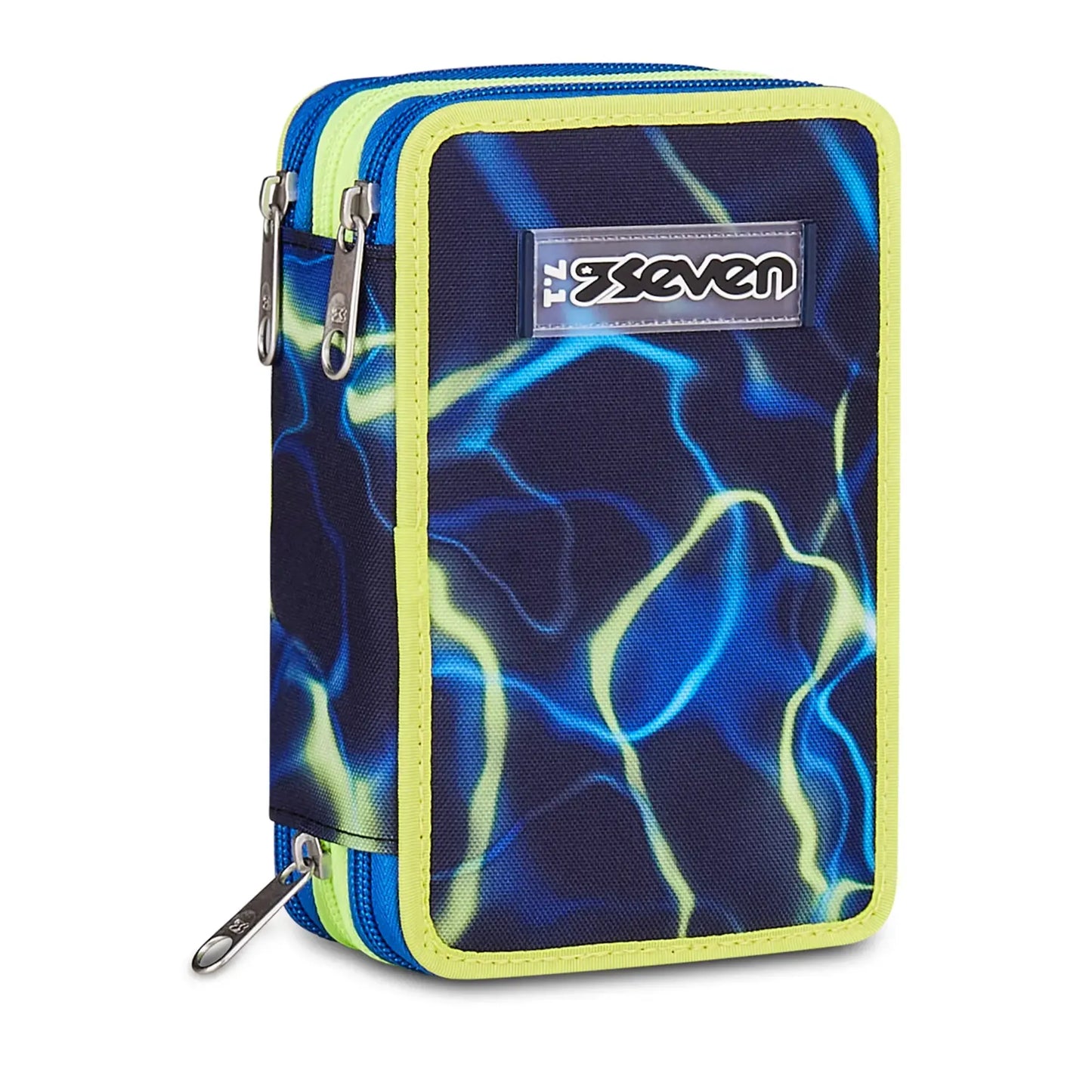 Astuccio 3 Zip Seven Electricvibe Boy Corredo Completo 45 Pezzi Scuola