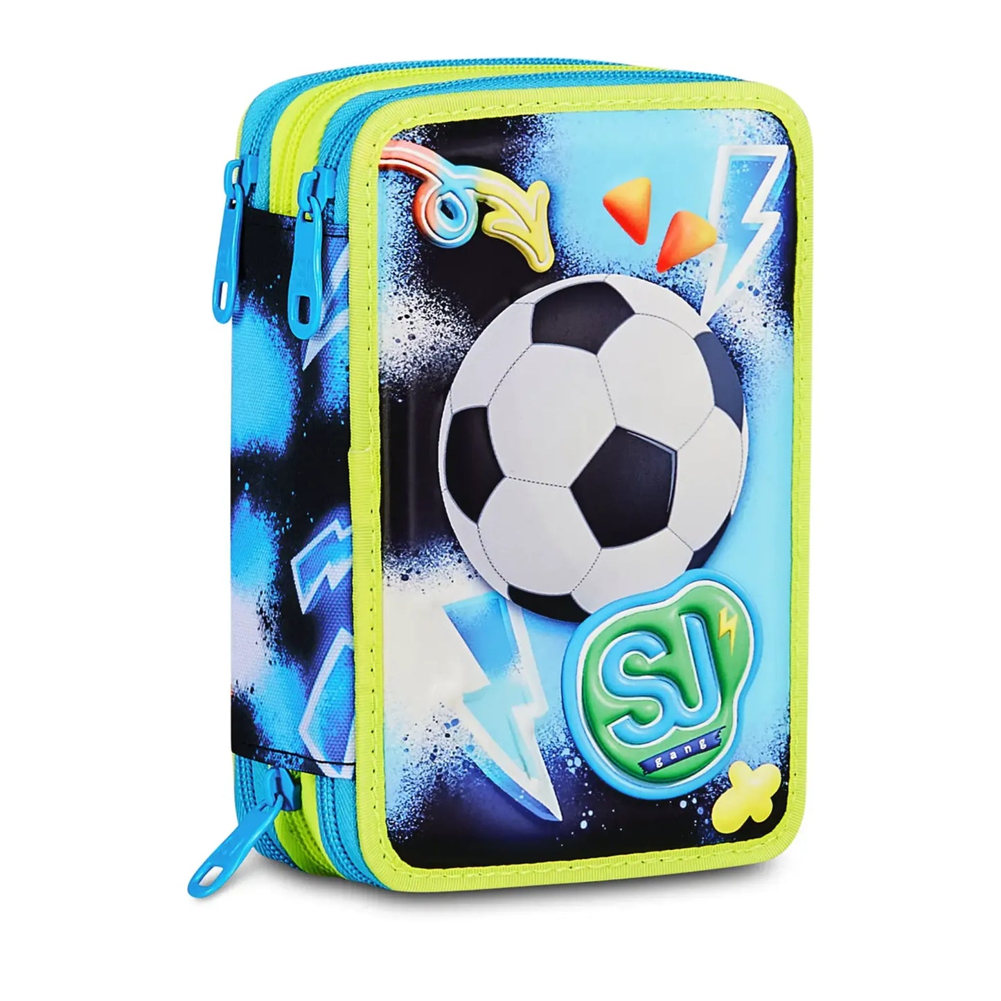 Astuccio 3 Zip SJ Gang Glowgame 3D Corredo 45 Pezzi Originale