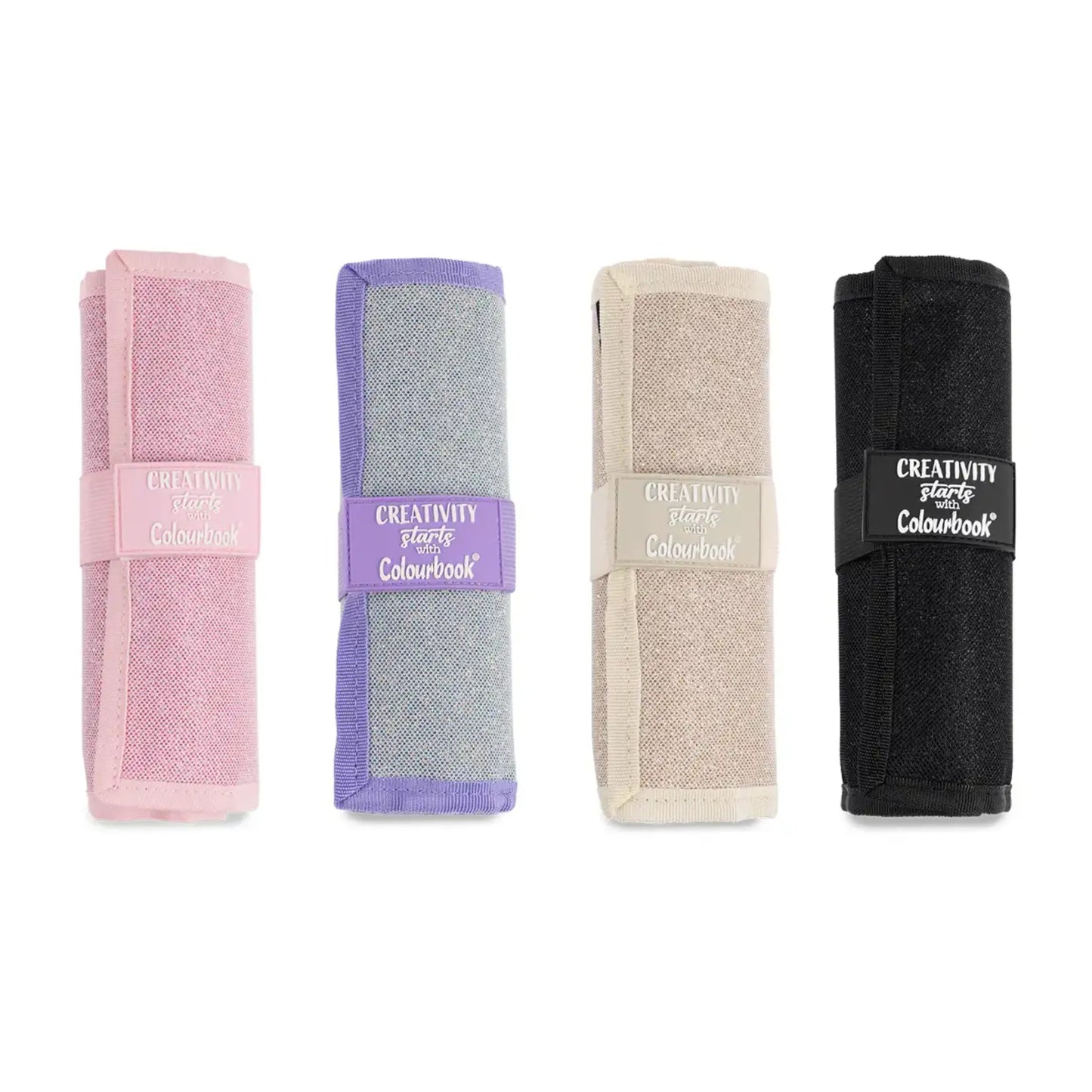 Astuccio a Rotolo Glitter Colourbook con 24 Pastelli Mina 4 mm | 4 Colori