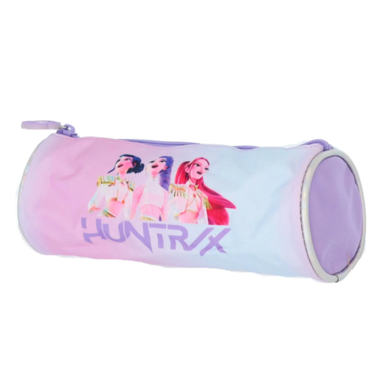 Astuccio Rotondo K-Pop Demon Hunters 22 cm Originale con Zip – Astuccio Scuola Porta Penne