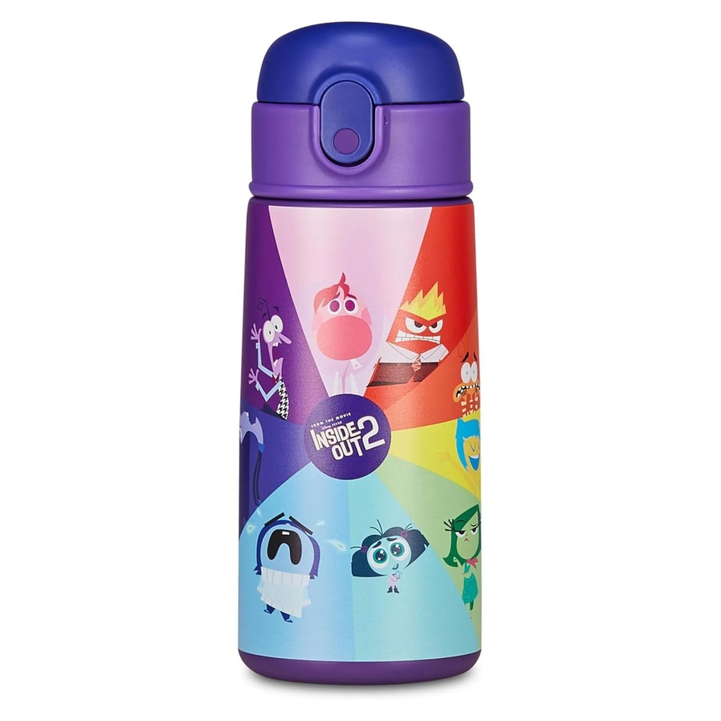 Borraccia Termica Seven Disney Pixar Inside Out 2 460 ml con Cannuccia Acciaio Inox Bambini