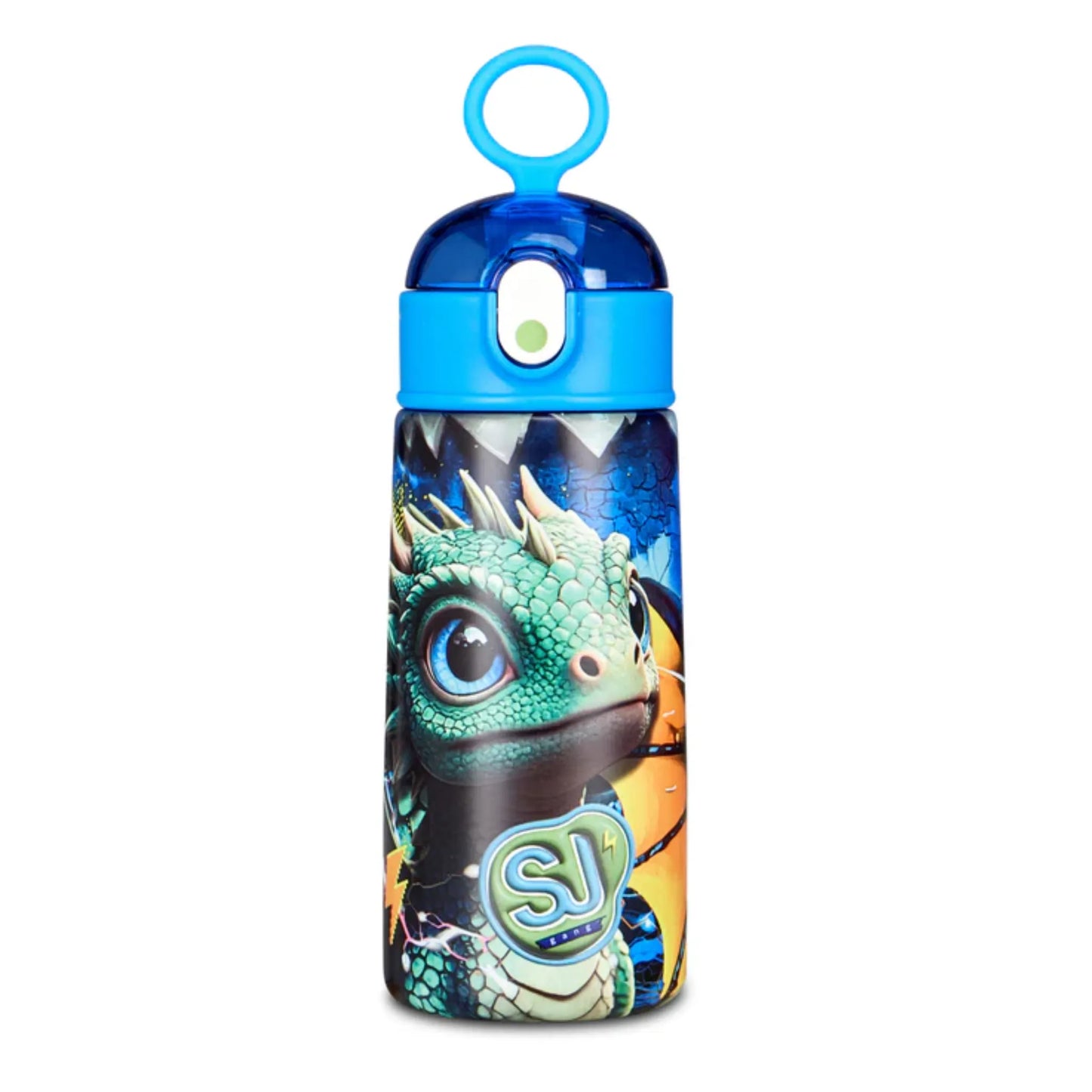Borraccia Termica Seven SJ Metal Dragon Boy 460 ml Acciaio Inox con Cannuccia