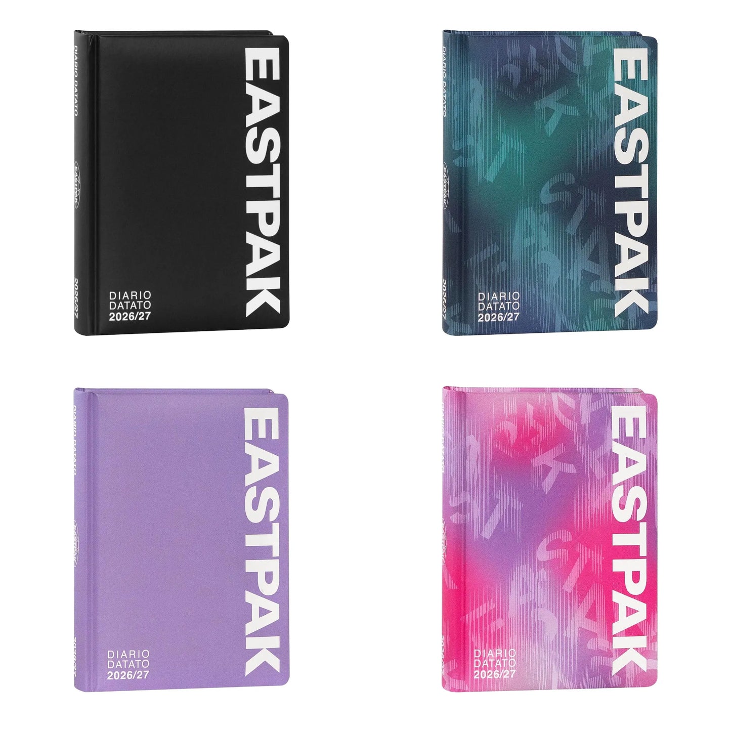 Diario Eastpak 13 Mesi 2026-27 Copertina Imbottita | Blu Rosa Nero Lilla