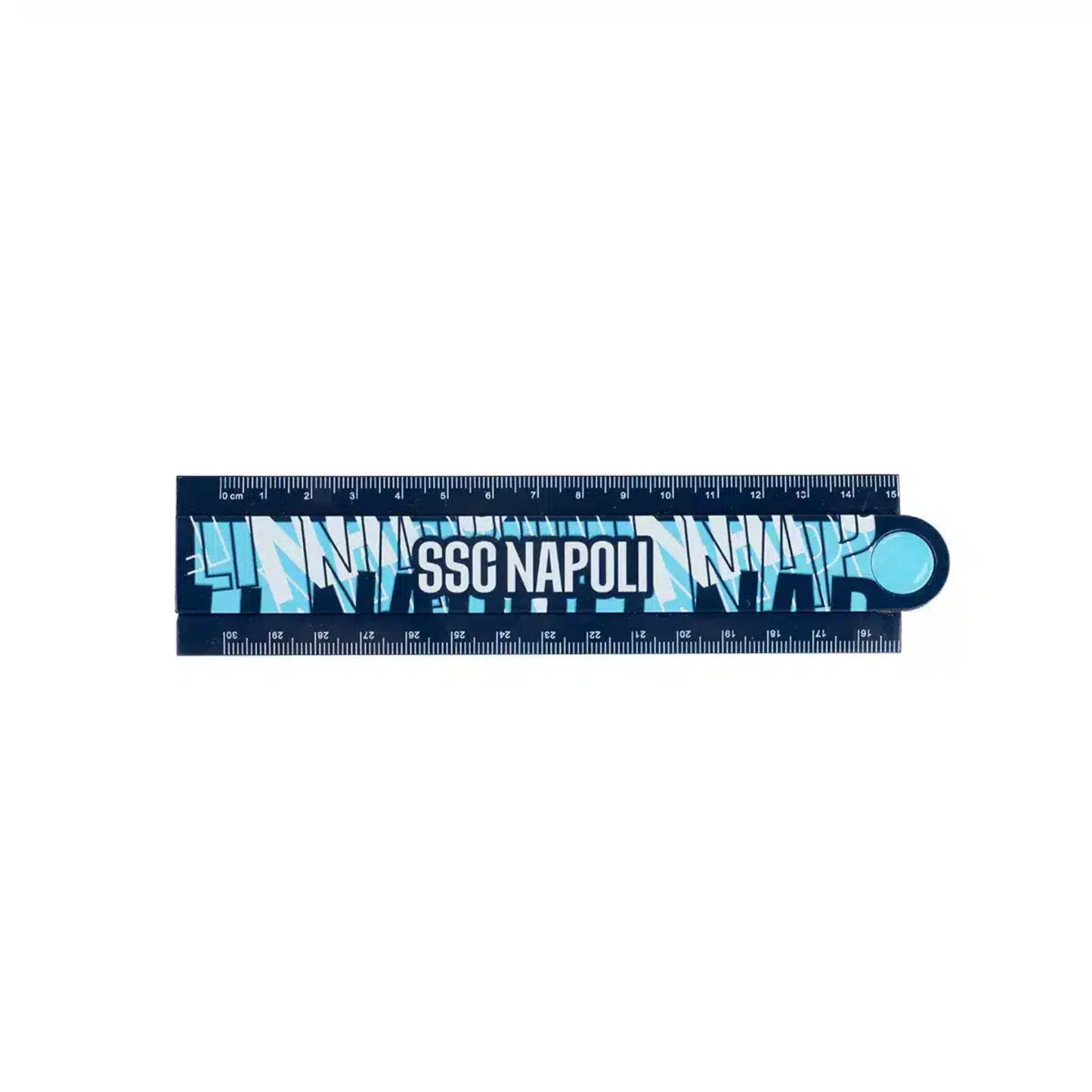 Righello Pieghevole SSC Napoli 30 cm Ufficiale Colourbook Salvaspazio Scuola