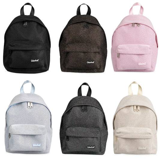 Zaino Glitter Brillantinato Colourbook 23L Scuola | 6 Colori Split