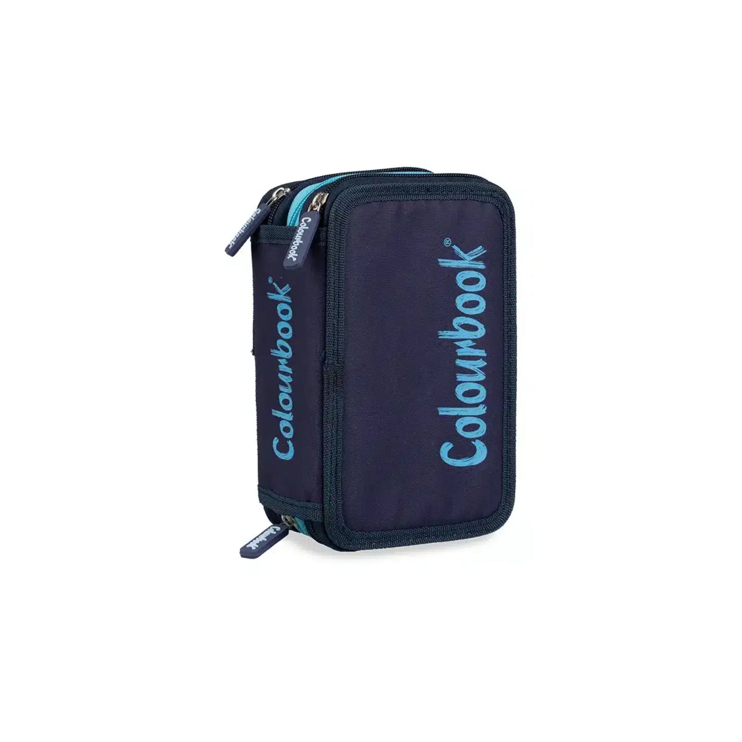 Astuccio 3 Zip Bicolor Colourbook Completo 44 Pezzi | Scuola 3 Scomparti
