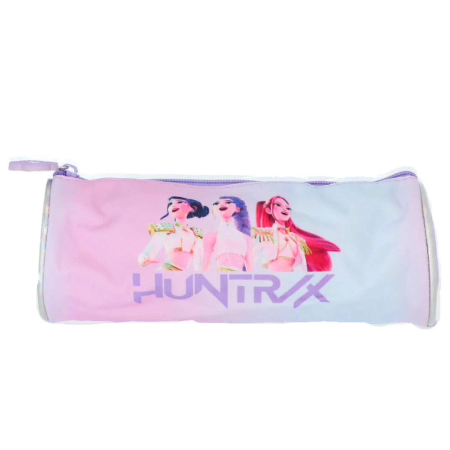 Astuccio Rotondo K-Pop Demon Hunters 22 cm Originale con Zip – Astuccio Scuola Porta Penne