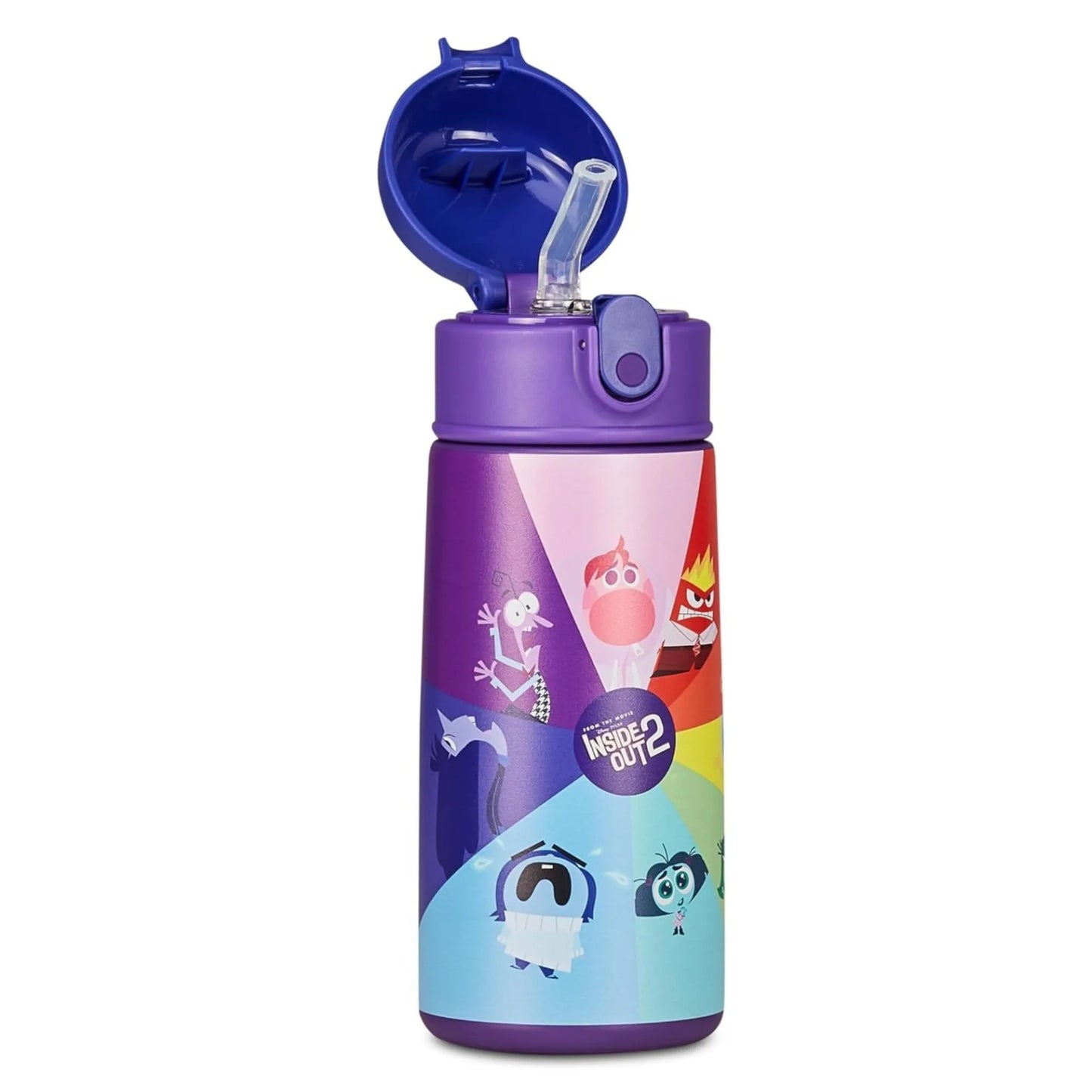 Borraccia Termica Seven Disney Pixar Inside Out 2 460 ml con Cannuccia Acciaio Inox Bambini