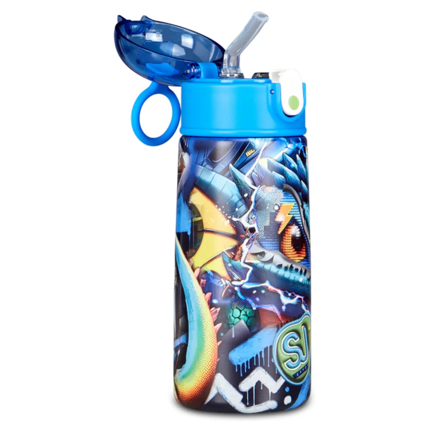 Borraccia Termica Seven SJ Metal Dragon Boy 460 ml Acciaio Inox 304 con Cannuccia