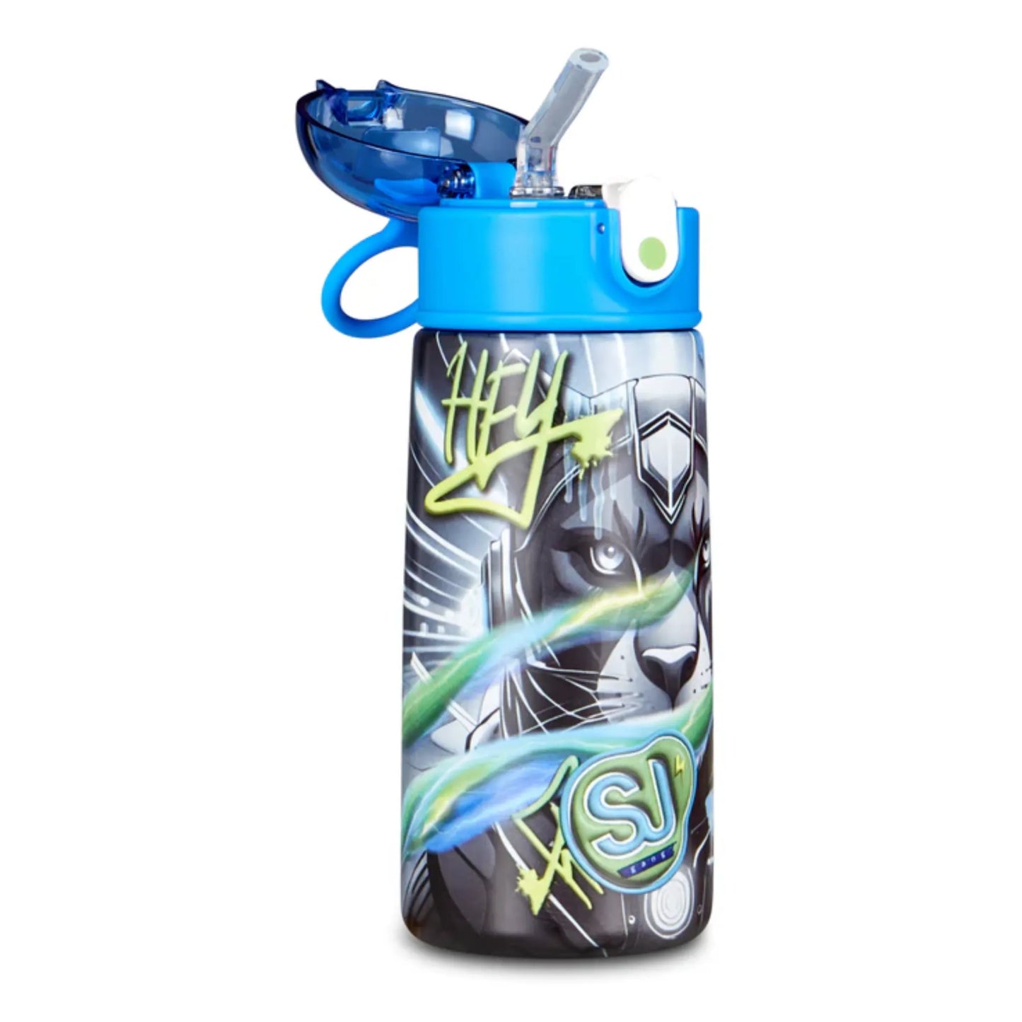 Borraccia Termica Seven SJ Glace Panther Boy 460 ml Acciaio Inox con Cannuccia